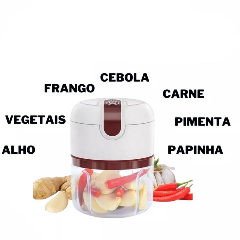 Mini Processador de Alimentos Elétrico - Turbo Hélice
