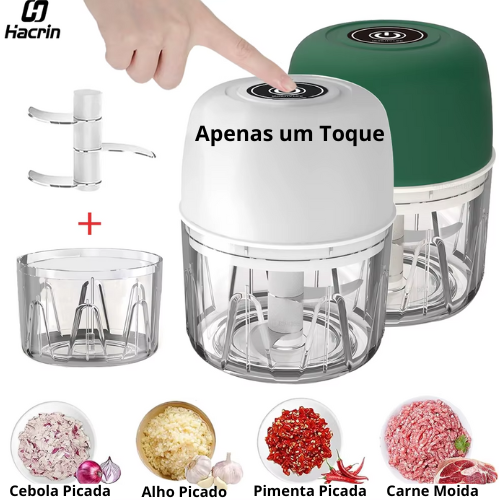 Mini Processador de Alimentos Elétrico - Turbo Hélice