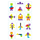 Tetris 3D - Quebra-cabeça colorido de Madeira Original